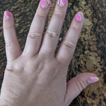 Nina's Nails - Pink and clear - Nail Salons Near Me - Cameron Park, California Nina's Nails - Pink and clear - Nail Salons Near Me - Cameron Park, California