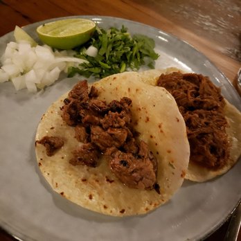 Tinie's - Steak and pork taco. The steak is the most expense at $4.50 - but oh so good. - Mexican Near Me - Fort Worth, Texas Tinie's - Steak and pork taco. The steak is the most expense at $4.50 - but oh so good. - Mexican Near Me - Fort Worth, Texas