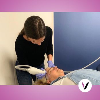 Level Up Med Spa - Chelsea Saucier, our certified Laser Technician performing Secret RF treatment. - Medical Spas Near Me - Andover, Massachusetts