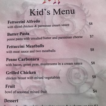 Fiore Restaurant - Children's menu...dishes weren't served as described - Italian Near Me - Concord, California Fiore Restaurant - Children's menu...dishes weren't served as described - Italian Near Me - Concord, California