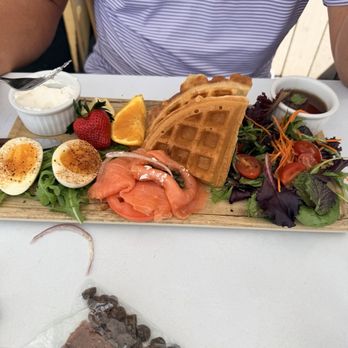 Mints & Honey - Waffle and salmon board - Venues & Event Spaces Near Me - San Carlos, California Mints & Honey - Waffle and salmon board - Venues & Event Spaces Near Me - San Carlos, California