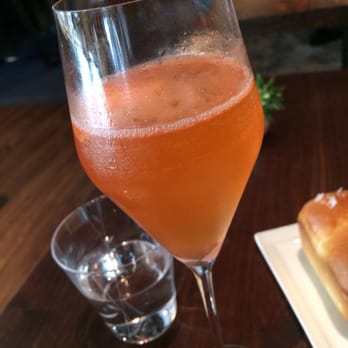 Saison - Fruits of Labor: Pear eau de vie, aperol, elderflower, champagne & orange bitters | $16 - New American Near Me - San Francisco, California Saison - Fruits of Labor: Pear eau de vie, aperol, elderflower, champagne & orange bitters | $16 - New American Near Me - San Francisco, California