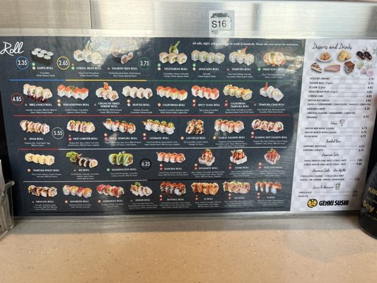 Menu photo 2 Genki Sushi Renton, WA Menu photo 2 Genki Sushi Renton, WA