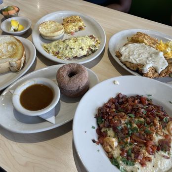The Toasted Yolk Cafe - Churro Style Donuts(2pc) Yolkwich Fried Chicken Omelette - Breakfast & Brunch Near Me - Spring, Texas The Toasted Yolk Cafe - Churro Style Donuts(2pc) Yolkwich Fried Chicken Omelette - Breakfast & Brunch Near Me - Spring, Texas