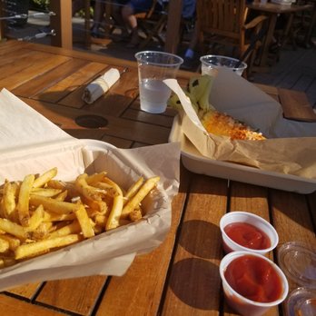 Alderbrook Resort & Spa - Fries and corn. Plastic glasses for water and drinks. - Resorts Near Me - Union, Washington Alderbrook Resort & Spa - Fries and corn. Plastic glasses for water and drinks. - Resorts Near Me - Union, Washington