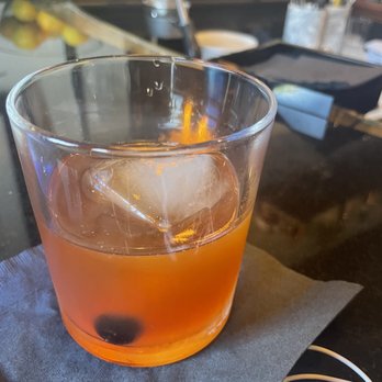 Adeline - Smoke signals. Rye, mezcal, clove bitters, cinnamon hickory smoke. Delicious. And made right with a large cube. - Cocktail Bars Near Me - Sarasota, Florida Adeline - Smoke signals. Rye, mezcal, clove bitters, cinnamon hickory smoke. Delicious. And made right with a large cube. - Cocktail Bars Near Me - Sarasota, Florida