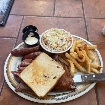 Big Wood BBQ and Grill - Combo plate sausage and sliced beef - Barbeque Near Me - Live Oak, Florida Big Wood BBQ and Grill - Combo plate sausage and sliced beef - Barbeque Near Me - Live Oak, Florida