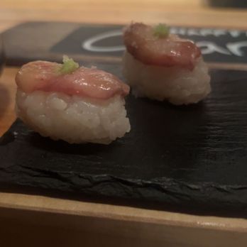 Sushi by Scratch Restaurants: Chicago - a fellow omakase goer was getting full and she kindly donated her piece to me - Sushi Bars Near Me - Chicago, Illinois Sushi by Scratch Restaurants: Chicago - a fellow omakase goer was getting full and she kindly donated her piece to me - Sushi Bars Near Me - Chicago, Illinois