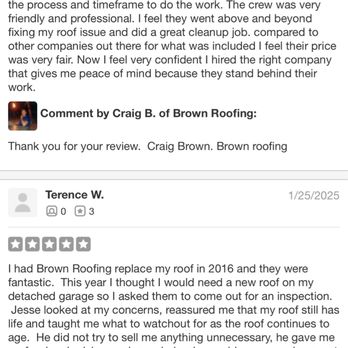 Brown Roofing - almost 300 reviews that don't show - Roofing Near Me Brown Roofing - almost 300 reviews that don't show - Roofing Near Me