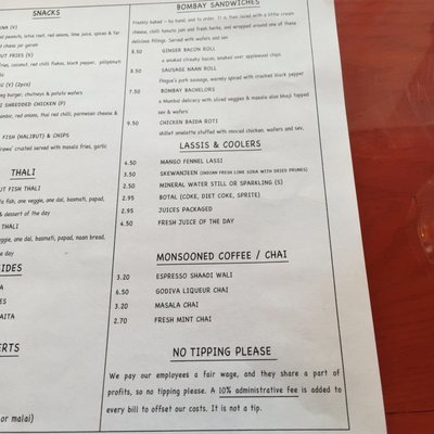 Menu photo 5 Colaba Junction Toronto, ON