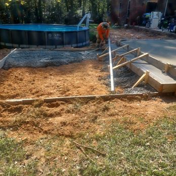 Rincon Concrete - Forming the area for slab to be used for set up a hot tub. - Masonry/Concrete Near Me - Ellerslie , Georgia Rincon Concrete - Forming the area for slab to be used for set up a hot tub. - Masonry/Concrete Near Me - Ellerslie , Georgia