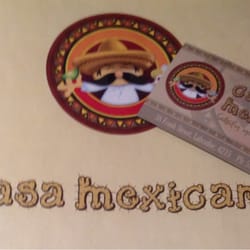 Casa Mexicana - Menu