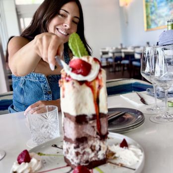Waterway Cafe - Ice Cream Tower!!!! - Seafood Near Me - Palm Beach Gardens, Florida