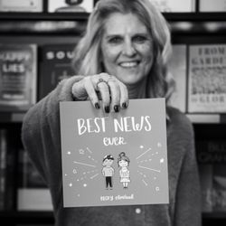 The Parable - Author Becky Olmstead displaying one of her inspirational children's books!