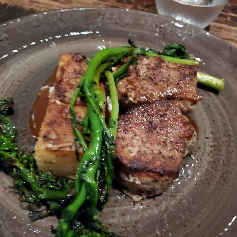 Gemma - Pork au poivre was good. I'd do something else next time. - French Near Me - Dallas, Texas