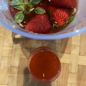 Atomic Omelette And Grill - Strawberry cranberry mimosa pitcher - Breakfast & Brunch Near Me - Corpus Christi, Texas