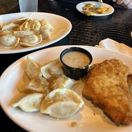 Schnitzel Pork or Chicken / Schabowy 12 Mix Pierogi Potato Pancakes / Placki Ziemniaczane Schnitzel Pork or Chicken / Schabowy 12 Mix Pierogi Potato Pancakes / Placki Ziemniaczane