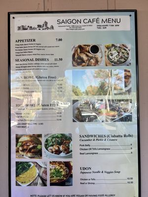 Menu photo 5 Saigon Cafe Cotati, CA