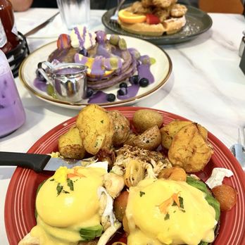 The Hangout - Crab benedict, Ube pancakes and Chicken and waffles - Breakfast & Brunch Near Me - Walnut Creek, California The Hangout - Crab benedict, Ube pancakes and Chicken and waffles - Breakfast & Brunch Near Me - Walnut Creek, California