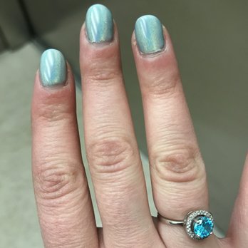 7 Nails and Spa - 10 days after my gel nail application with holographic powder- still flawless! - Nail Salons Near Me - Saint Paul, Minnesota