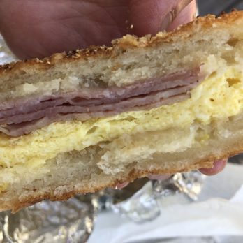 The Model Bakery - Original breakfast sandwich with Canadian Bacon - Bakeries Near Me - Napa, California The Model Bakery - Original breakfast sandwich with Canadian Bacon - Bakeries Near Me - Napa, California