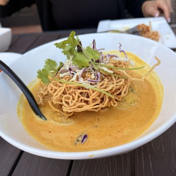 Golden Triangle Cuisine - Khao soy deep flavors under the soup menu! If you've been to Thailand this is a staple. Very good and good portions - Asian Fusion Near Me - Los Gatos, California