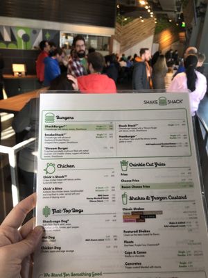 Menu photo 3 Shake Shack South Lake Union Seattle, WA