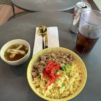 KAS - Soboro Bowl with included soup - Asian Fusion Near Me - Seattle, Washington