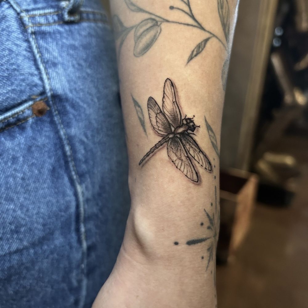 Black Tower Tattoo Studio - Dragon fly tattoo - Tattoo Near Me - Los Angeles, California Black Tower Tattoo Studio - Dragon fly tattoo - Tattoo Near Me - Los Angeles, California