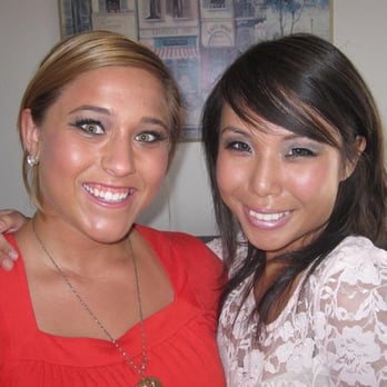 Bosso Intensive Los Angeles Makeup School - My classmate and I. - Cosmetology Schools Near Me - Beverly Hills, California