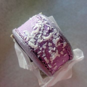 KoJa Kitchen - Yam Macaroon Sandwich ($4.95) - 4 stars. Love the concept & the flavor. It's kept quite cold so the texture is hard. Sat lunch 2017-07-08 - Japanese Near Me - San Francisco, California
