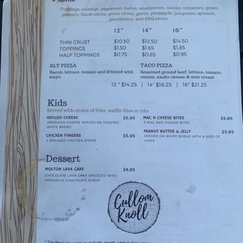 Cullom Knoll - Menu - Chicken Wings Near Me - McCullom Lake, Illinois