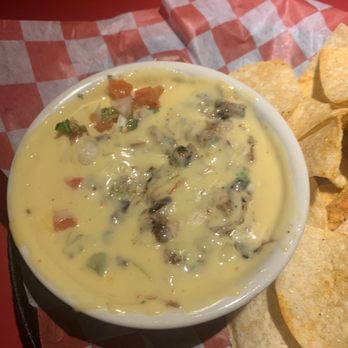 Bone Daddy's - Brisket Hoot and Hooty's Queso with brisket - Barbeque Near Me - Arlington, Texas
