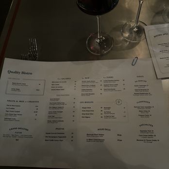 Quality Bistro - Menu - French Near Me - New York, New York Quality Bistro - Menu - French Near Me - New York, New York