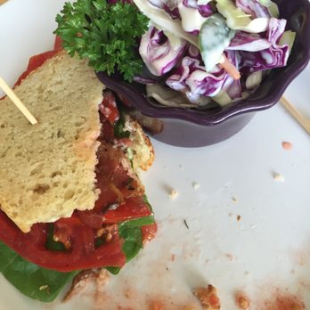 Nu-Beginning - BLT on gluten free. Generous bacon. Juicy tomato. Delicious bread! - Coffee & Tea Near Me - Staunton, Virginia Nu-Beginning - BLT on gluten free. Generous bacon. Juicy tomato. Delicious bread! - Coffee & Tea Near Me - Staunton, Virginia