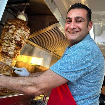 king's shawarma - a man preparing a kebab - Mediterranean Near Me - Ontario, California