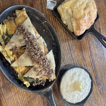 Two Cracked Eggs Cafe - Greek omelette with sausage - Breakfast & Brunch Near Me - Savannah, Georgia