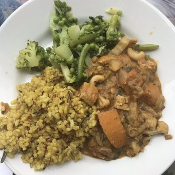 The Vaults and Garden - Tofu massaman curry, broccoli and rice - Cafes Near Me - Oxford, OXF