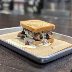 True Texas BBQ - Texas Brisket Cheesesteak (yummmmmm)