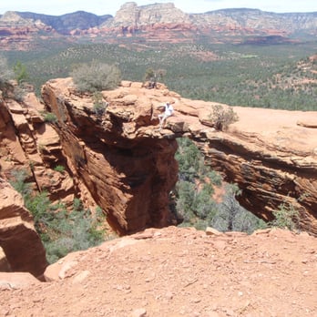 Devil's Bridge Trail - Doug on Devils Bridge. - Hiking Near Me - Sedona, Arizona Devil's Bridge Trail - Doug on Devils Bridge. - Hiking Near Me - Sedona, Arizona