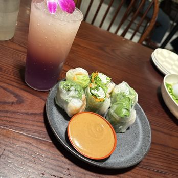 All About Pho - Spring rolls Herbal Iced Tea - Vietnamese Near Me - Cerritos, California