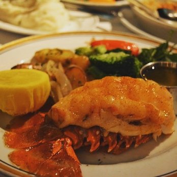 Arroyo Chop House - Dine LA: 6 ounce lobster tail with potatoes and broccoli.   $49 for three courses. - Steakhouses Near Me - Pasadena, California