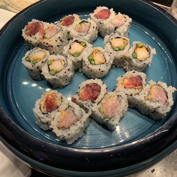 Morimoto - Spicy tuna-yellowtail and tempura rolls - Japanese Near Me - Las Vegas, Nevada