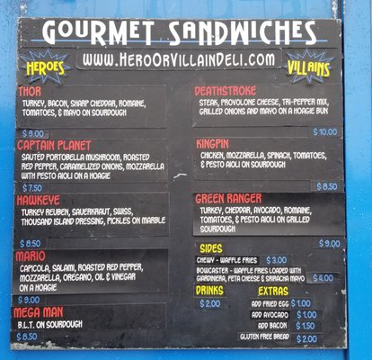 Menu photo 7 Hero Or Villain Ferndale, MI