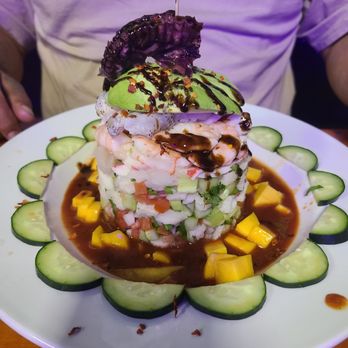 Flores Cafe - The pricey ceviche tower - Mexican Near Me - Carson, California