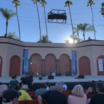 Pearson Park Amphitheatre - a stage with palm trees in the background - Music Venues Near Me - Anaheim, California Pearson Park Amphitheatre - a stage with palm trees in the background - Music Venues Near Me - Anaheim, California