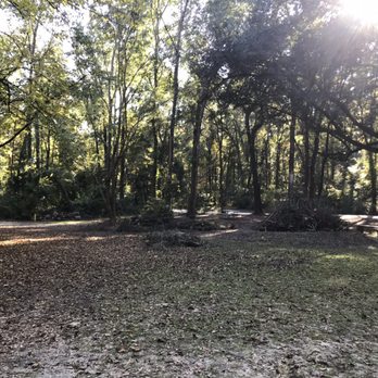 Ichetucknee Springs Campgrounds - Looking in at 17 and the bonfire pile - Campgrounds Near Me - Fort White, Florida Ichetucknee Springs Campgrounds - Looking in at 17 and the bonfire pile - Campgrounds Near Me - Fort White, Florida