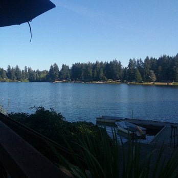 Lakeshore Restaurant - View from outside deck seating - Seafood Near Me - Anderson Island, Washington