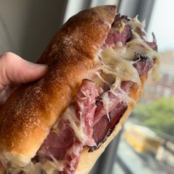 Second Street Bakery - Pastrami w/ Swiss & spicy mustard