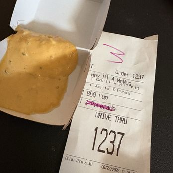 McDonald's - My order from the visit where I got Big Mac sauce instead a box of - Fast Food Near Me - Gallup, New Mexico McDonald's - My order from the visit where I got Big Mac sauce instead a box of - Fast Food Near Me - Gallup, New Mexico